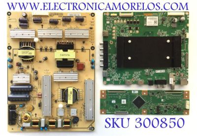 KIT PARA TV VIZIO 4K SMART TV / MAIN 0170CAR0JE00 300 / 1P-017C500-4011 / 1P-017CC00-4011 / T-CON RUNTK0334FVZX / 1P-0171X00-40SB / FUENTE 09-70CAR0J0-00 / 09-70CAR0J0-01 / 1P-1181X00-1010 / 1P-117AX00-1010 / PANEL SD600DUA-1 / MODELO D60-F3 LFTRXBKU